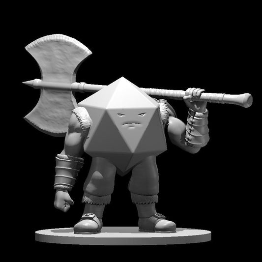 D20 Folk Barbarian 28mm Scale Miniature