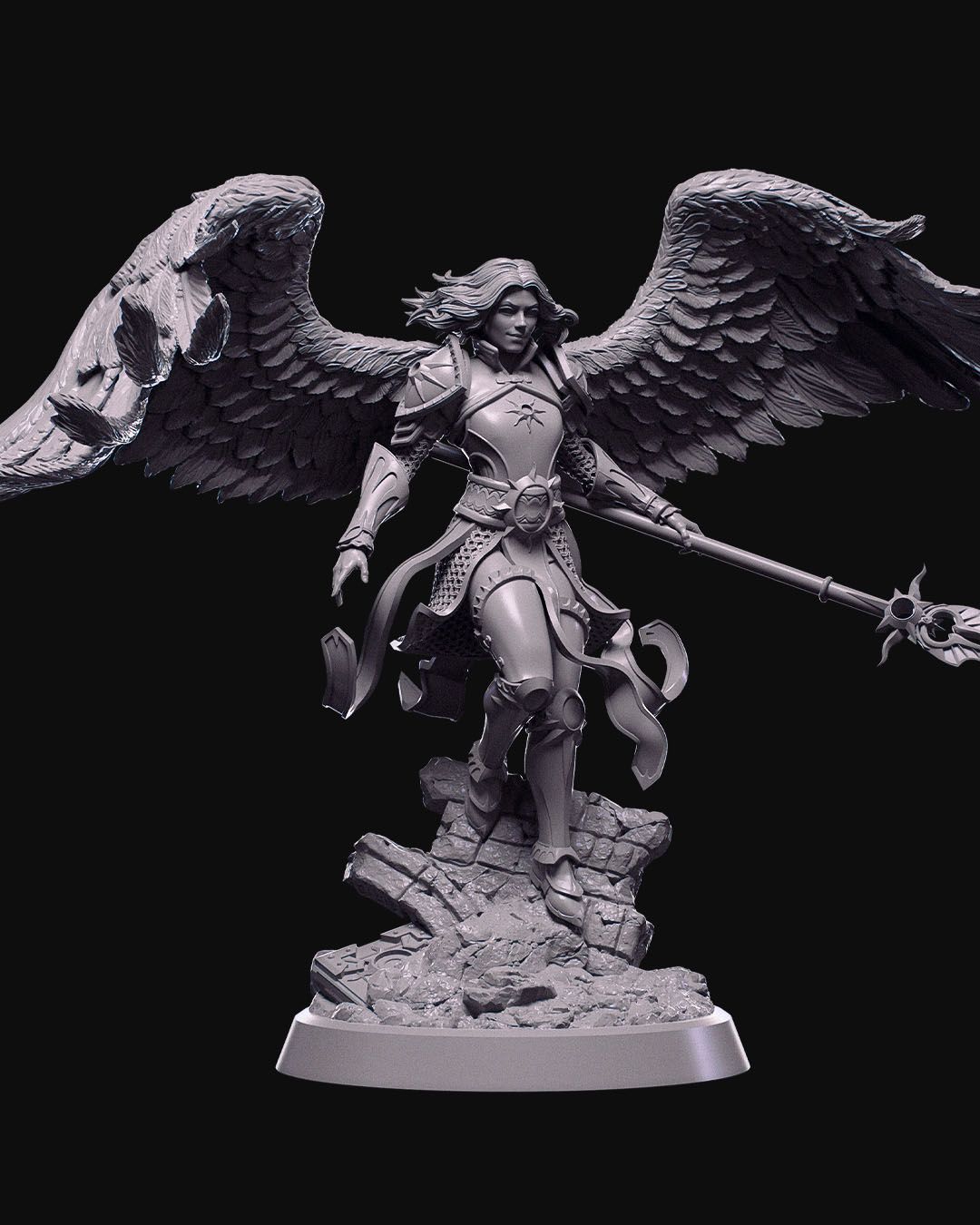 Dianna The Lightbringer - 32mm / 75mm Scale Miniature