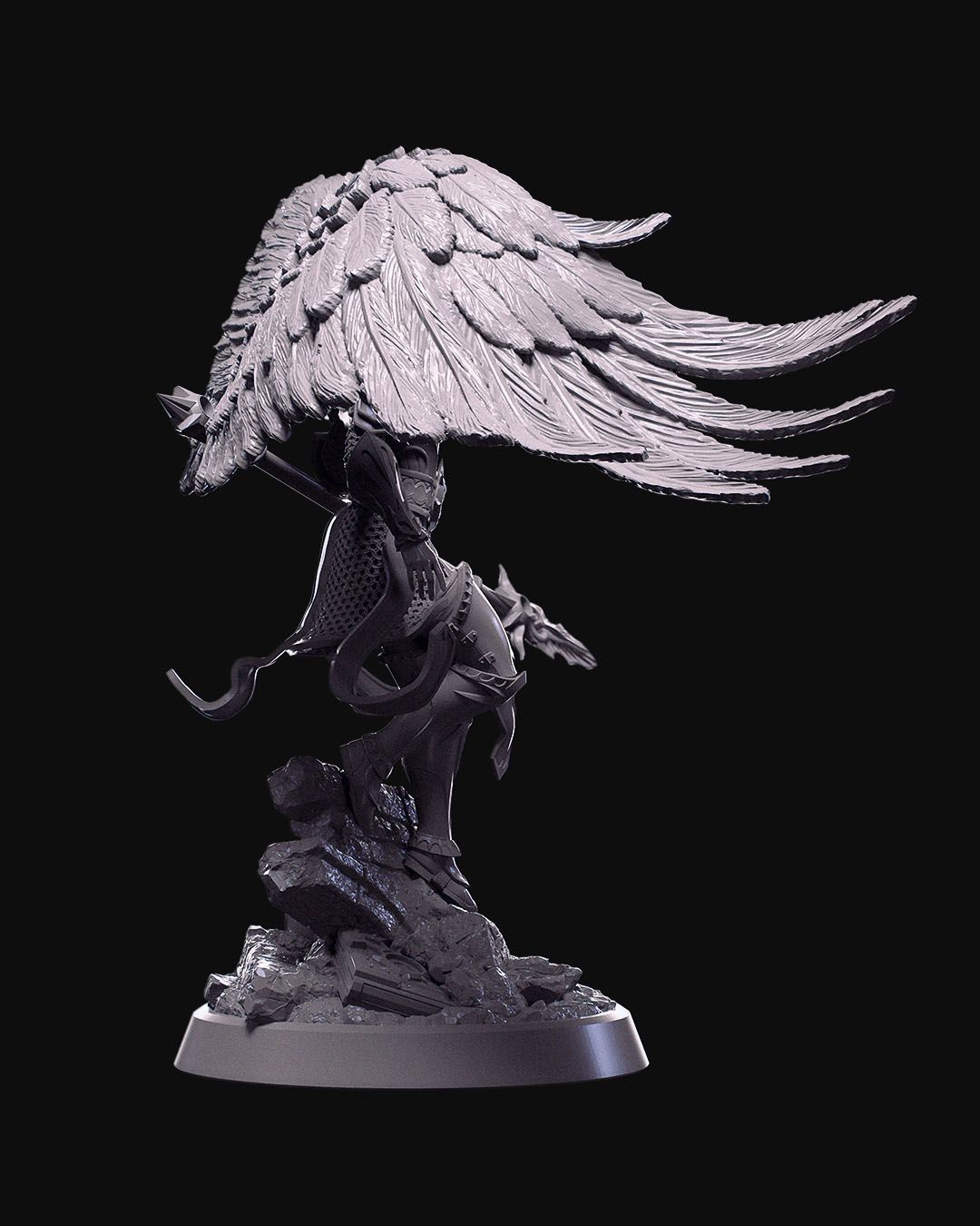 Dianna The Lightbringer - 32mm / 75mm Scale Miniature