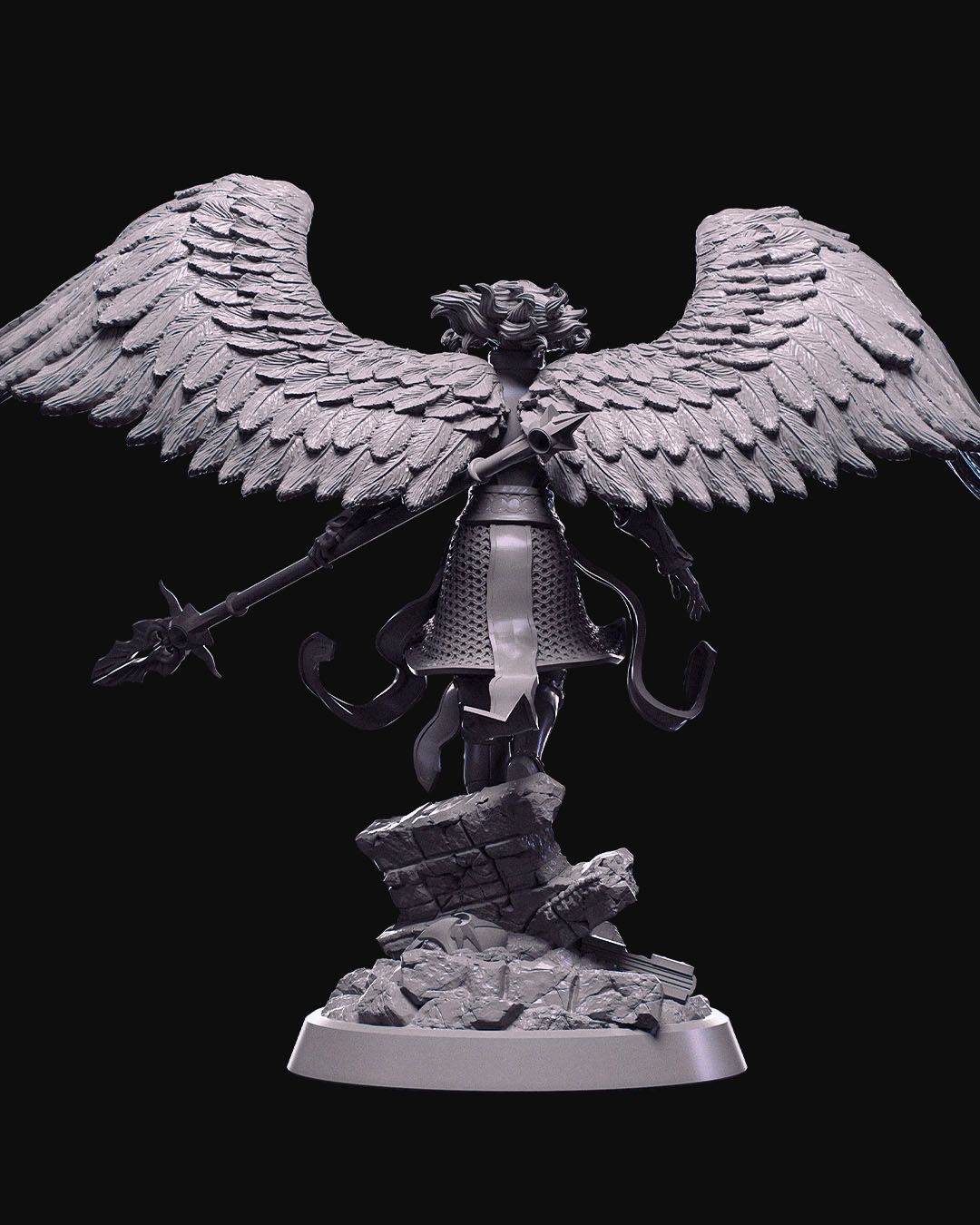 Dianna The Lightbringer - 32mm / 75mm Scale Miniature