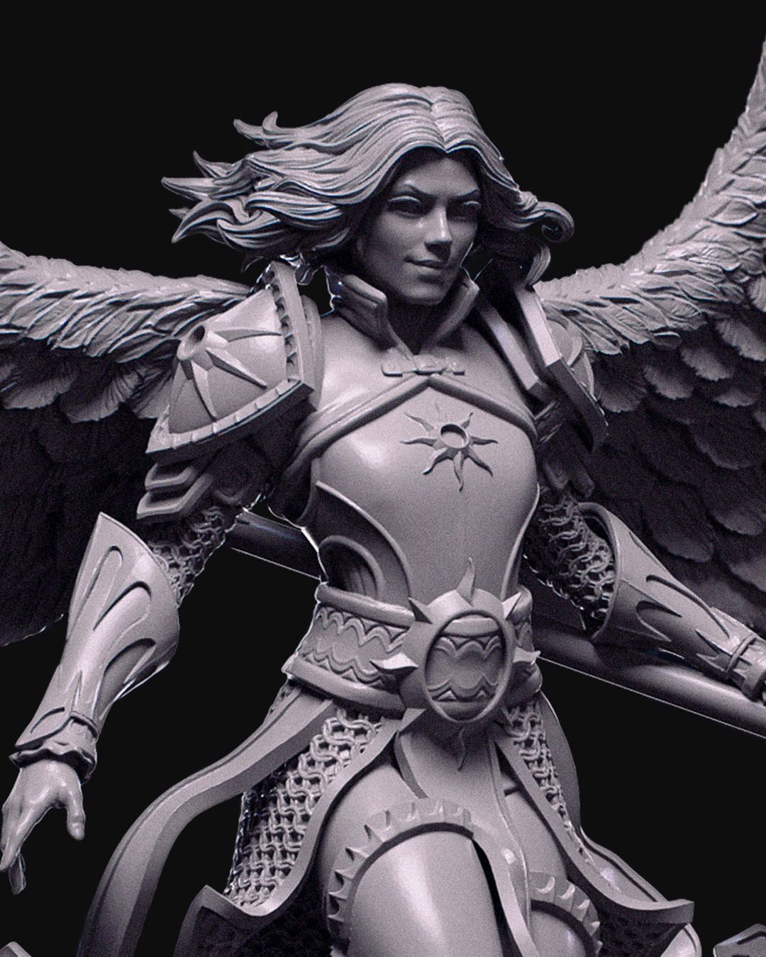 Dianna The Lightbringer - 32mm / 75mm Scale Miniature