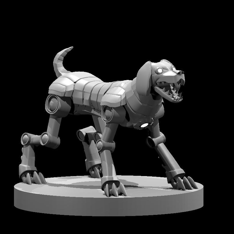 Doggy Steel Defender - 28mm Scale Miniature