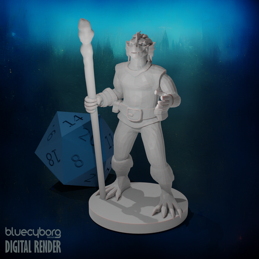 Dragonborn Druid 28mm Scale Miniature