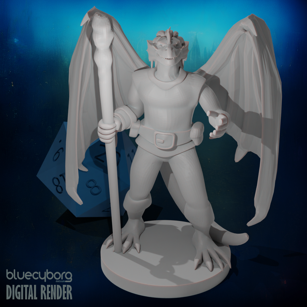 Dragonborn Druid 2 28mm Scale Miniature