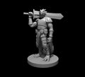 Dragonborn Great Weapon Fighter 4 - 28mm Scale Miniature