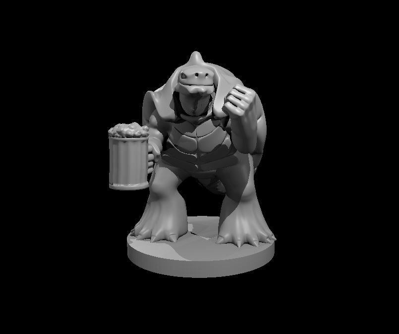 Drunk Tortle Bar Brawler - 28mm Scale Miniature