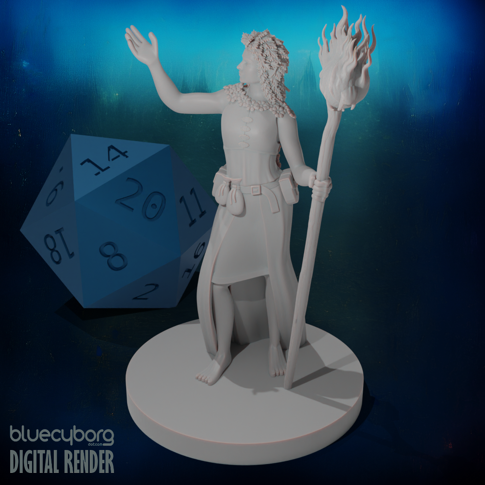 Dryad Female Sorcerer 28mm Scale Miniature
