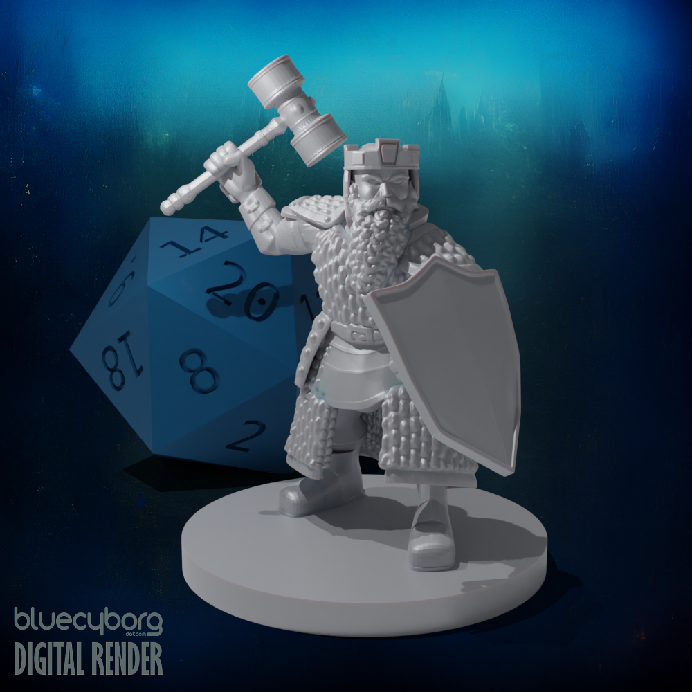 Dwarf Fighter 4 28mm Scale Miniature