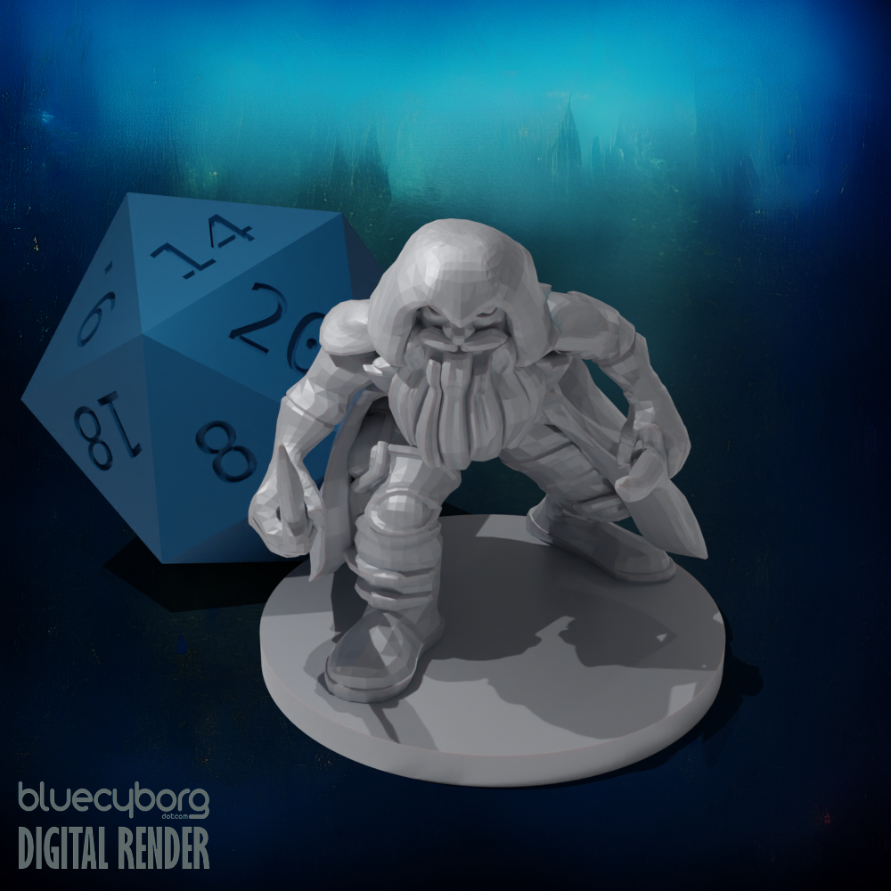 Dwarf Rogue 28mm Scale Miniature