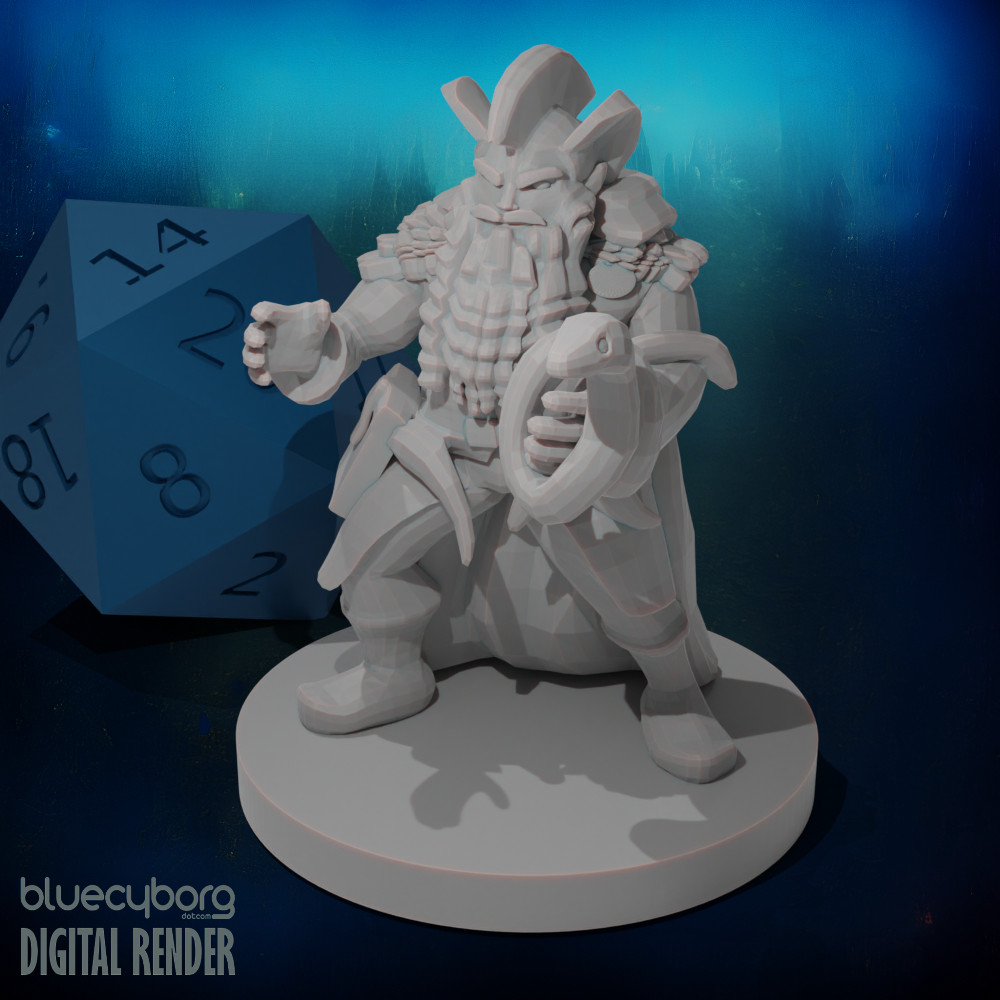 Dwarf Warlock 28mm Scale Miniature