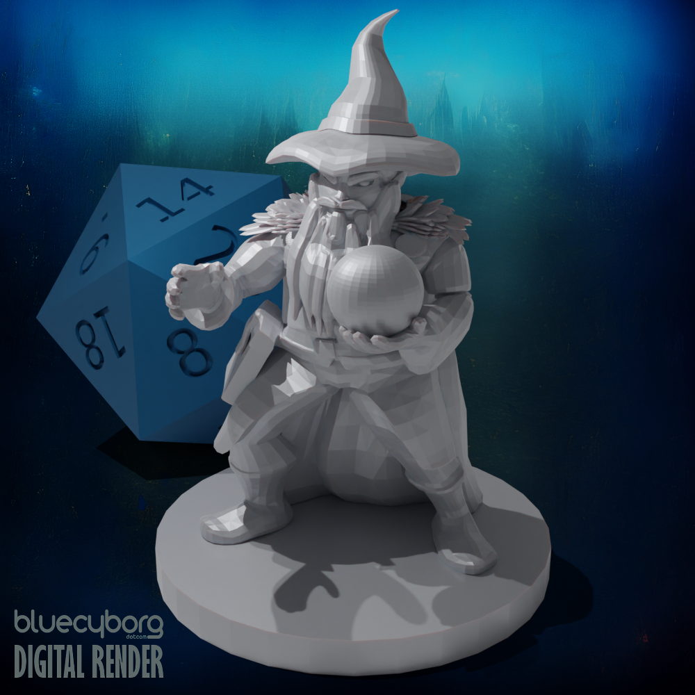 Dwarf Wizard 28mm Scale Miniature