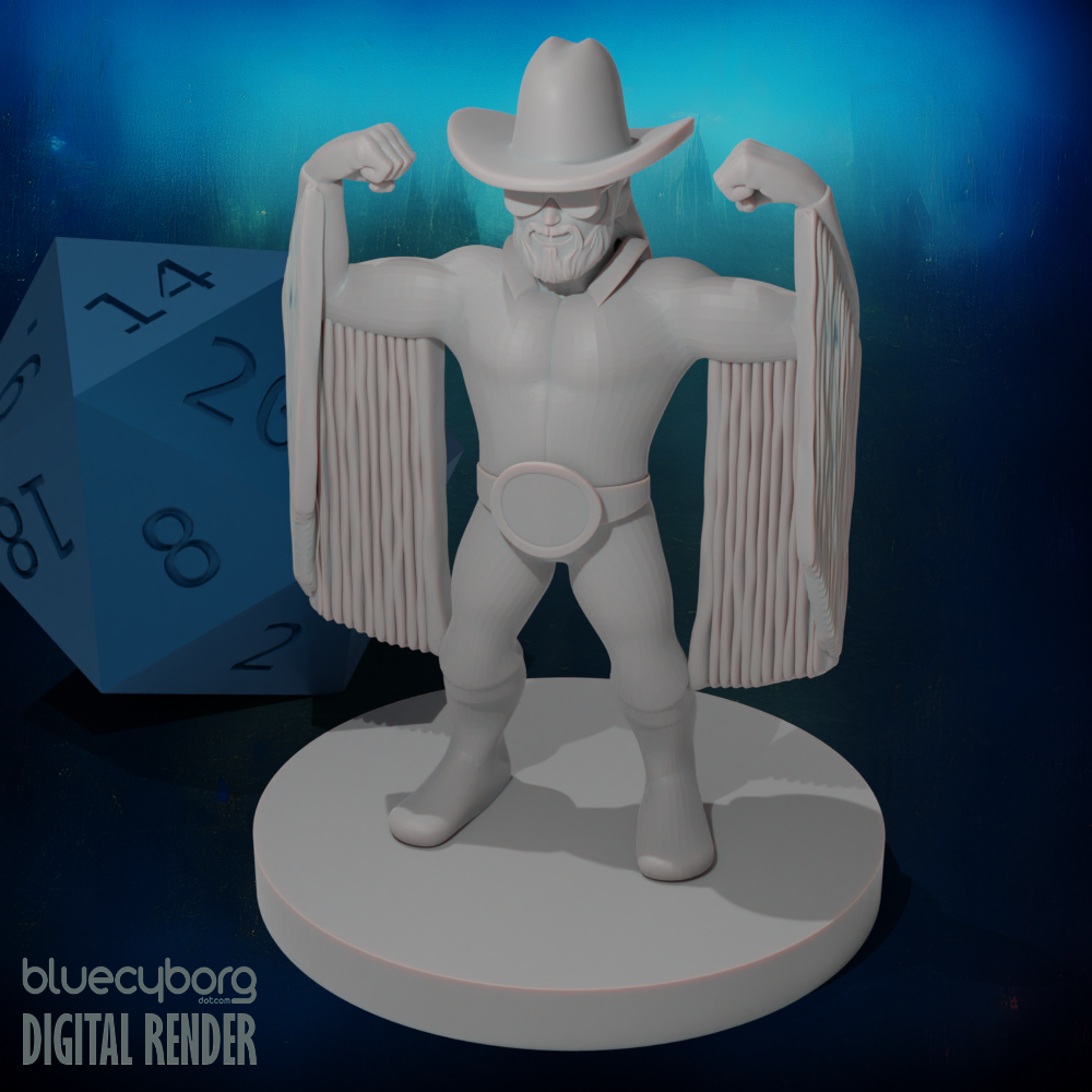 Dwarf Wrestler Bard 28mm Scale Miniature