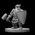 Dwarf Male Armorer Artificer - 28mm Scale Miniature