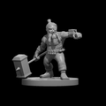 Dwarf Male Artificer - 28mm Scale Miniature