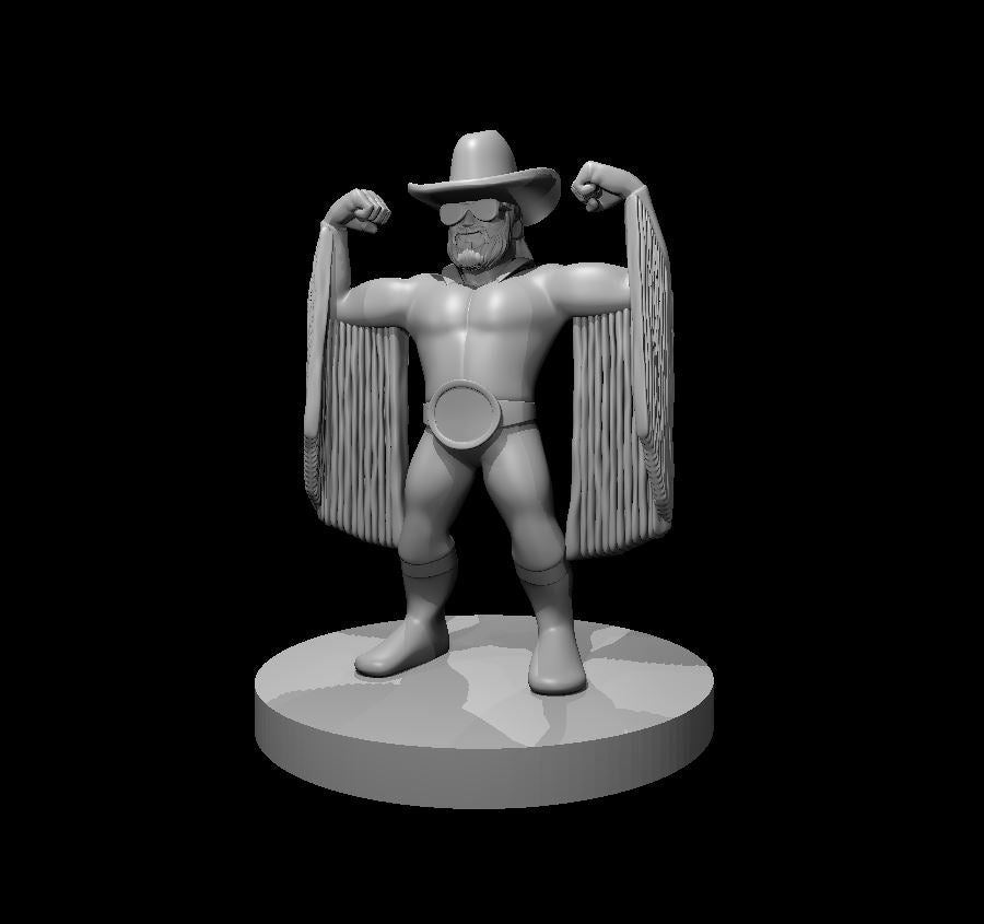 Dwarf Wrestler Bard - 28mm Scale Miniature