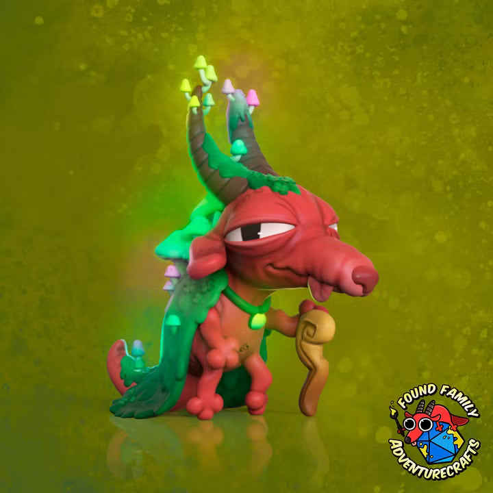 Kobold Elder by Found Family Adventurecrafts — colour reference render; supplied unpainted