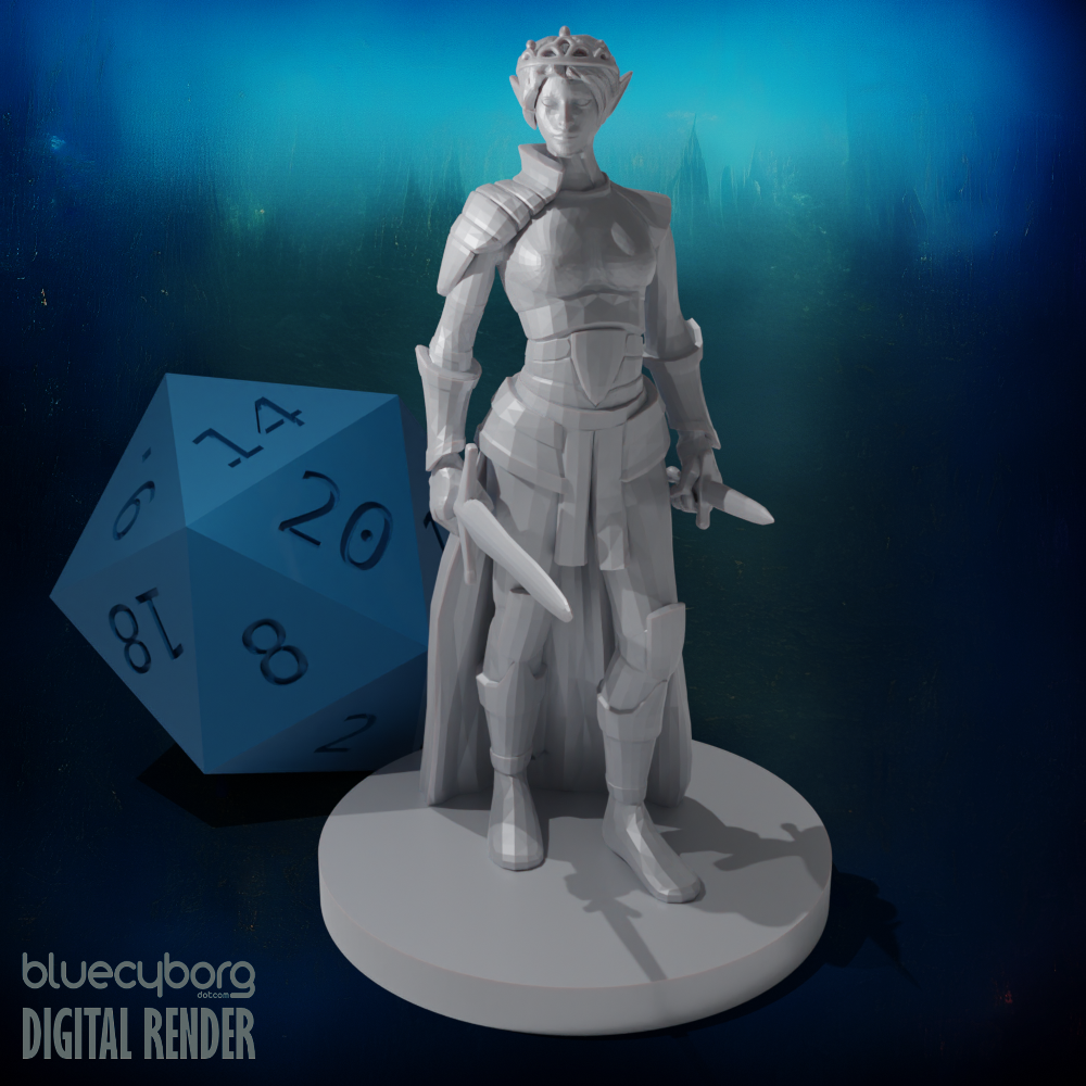 Elf Female Princess Rogue 28mm Scale Miniature