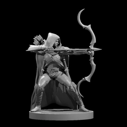 Elf Female Ranger 2 28mm Scale Miniature