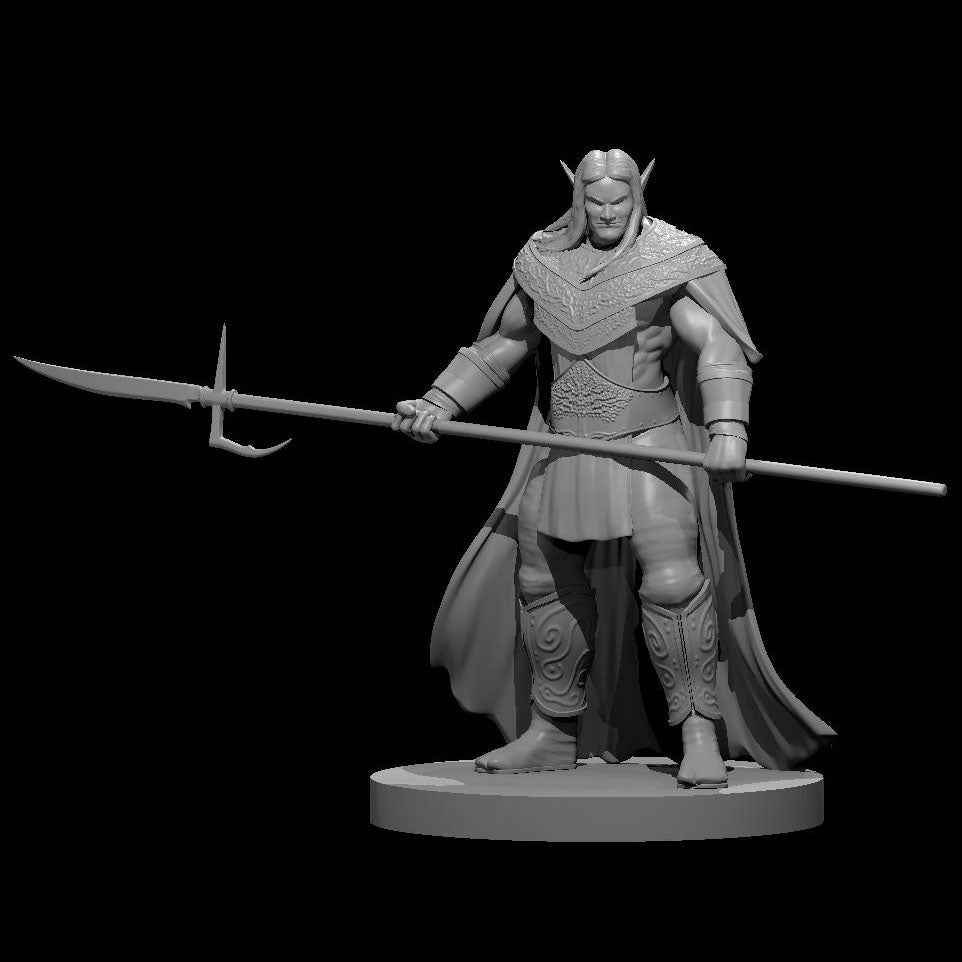 Elf Male Barbarian 3 28mm Scale Miniature