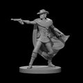 Elf Male Gunslinger One Pistol 28mm Scale Miniature