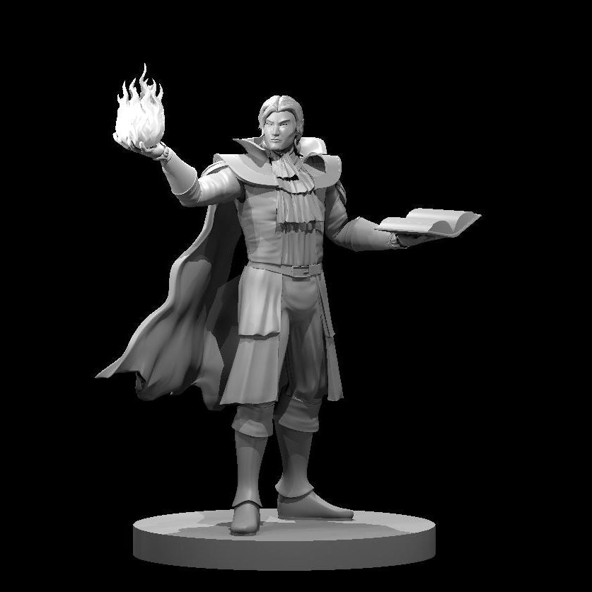 Elf Male Wizard 1 28mm Scale Miniature