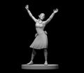 Elf Female Bard Dancer - 28mm Scale Miniature