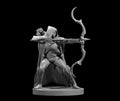 Elf Female Ranger 2 - 28mm Scale Miniature