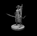 Male Elf Druid with Skull Helm - 28mm Scale Miniature