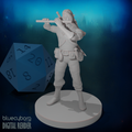 Elven Male Bard with Flute 28mm Scale Miniature