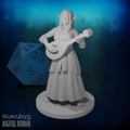 Female Elf Bard 28mm Scale Miniature