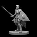 Elven Female Light Cleric w/Sword 28mm Scale Miniature