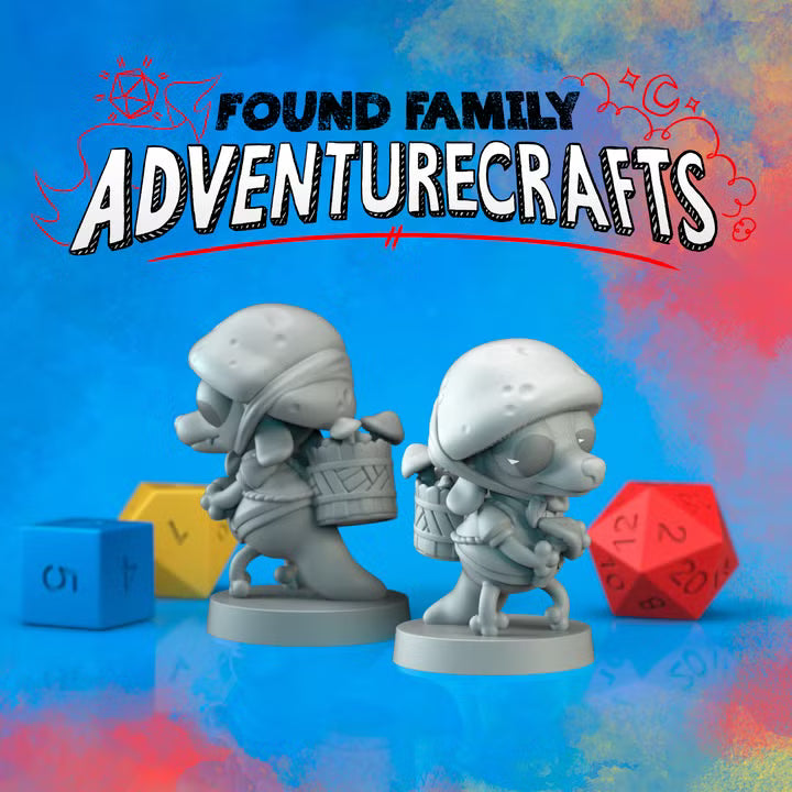 Forager Kobold by Found Family Adventurecrafts — grey sculpt render