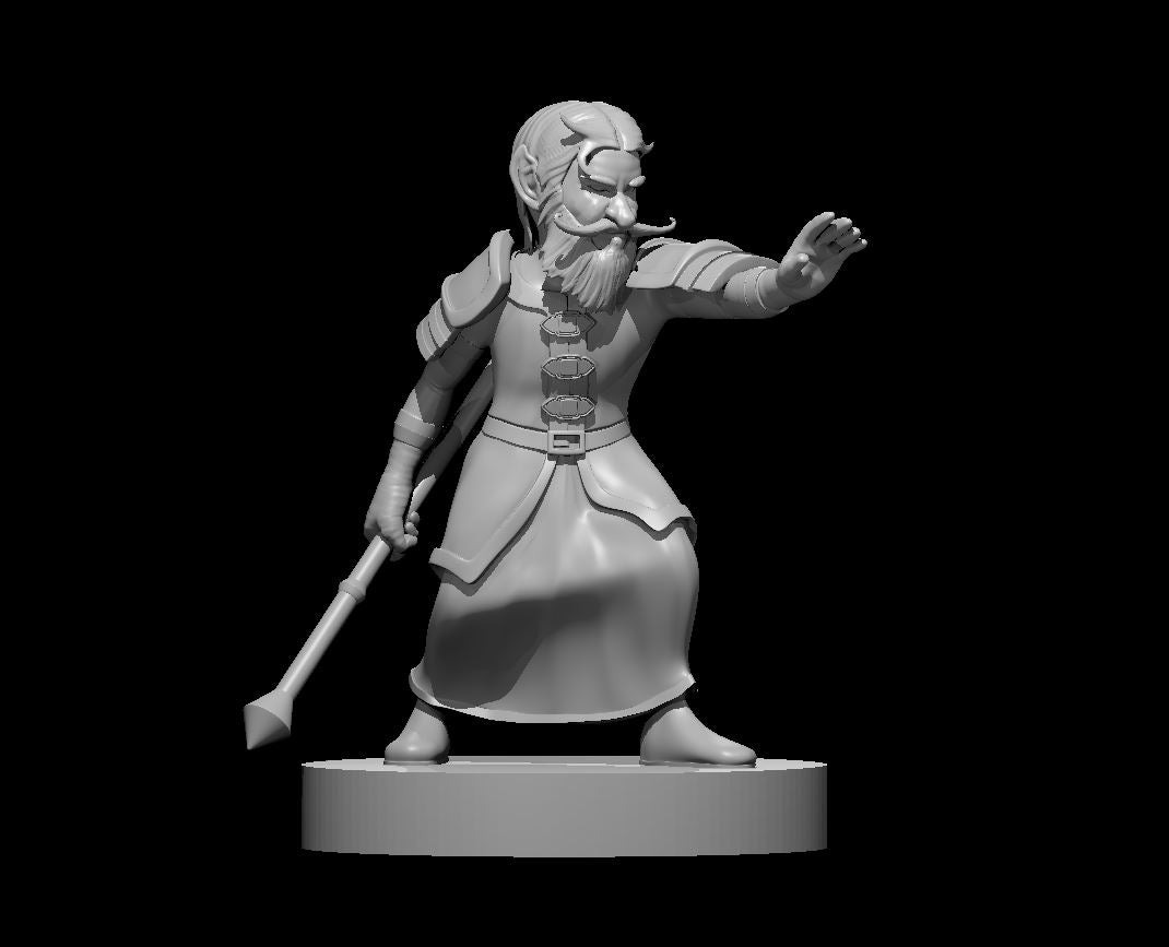 Gnome Male Sorcerer - 28mm Scale Miniature