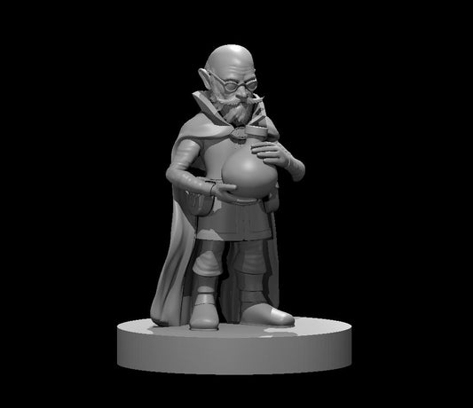 Gnome Male Alchemist Artificer Old 28mm Scale Miniature