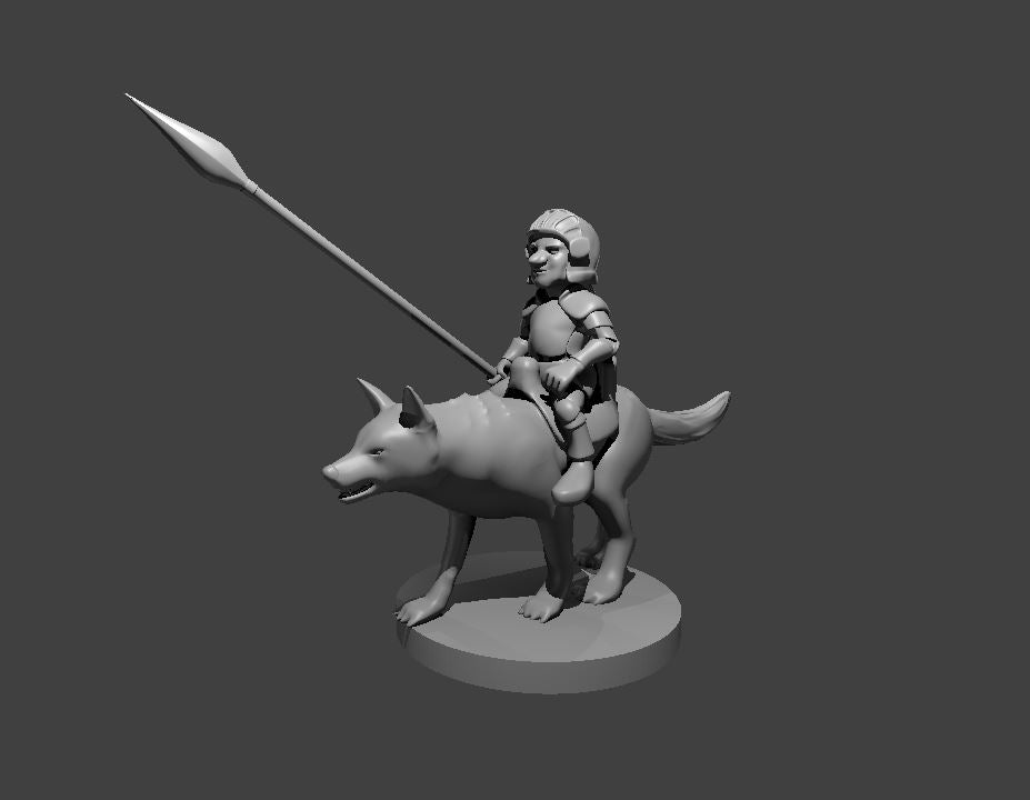 Gnome Cavalier - 28mm Scale Miniature