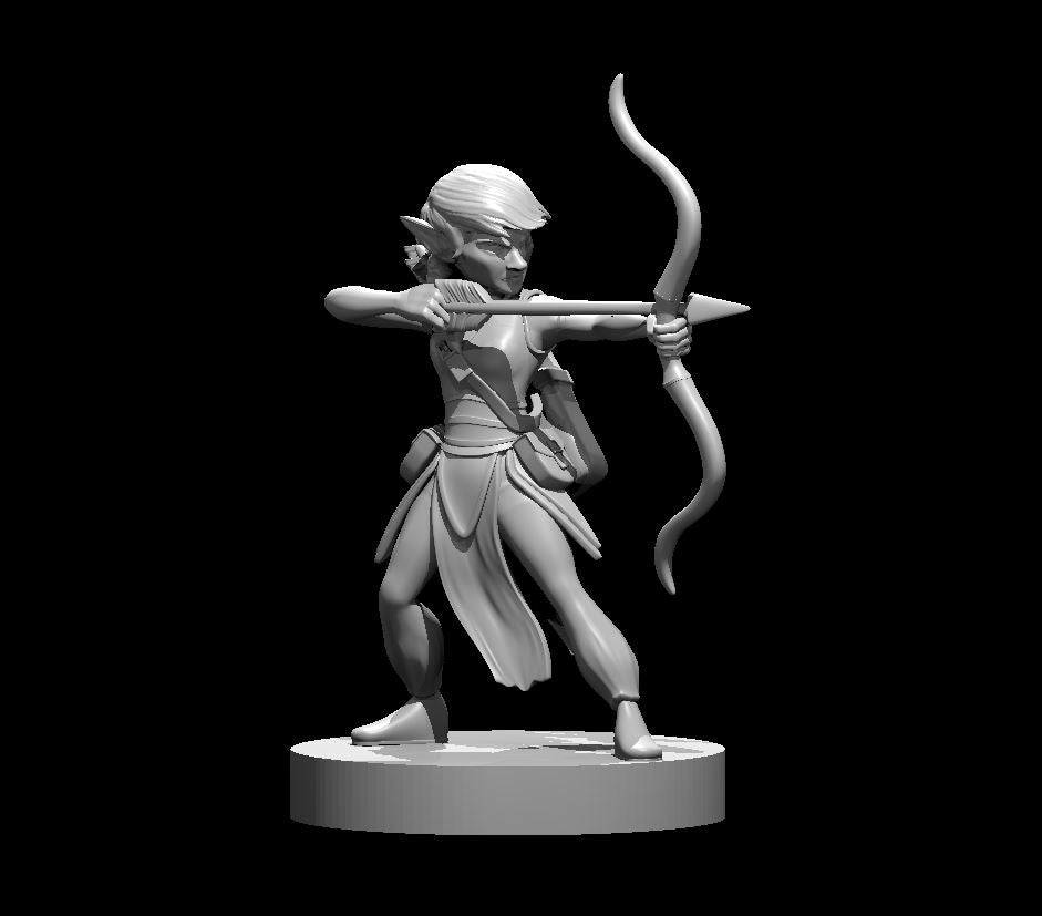 Gnome Female Ranger - 28mm Scale Miniature