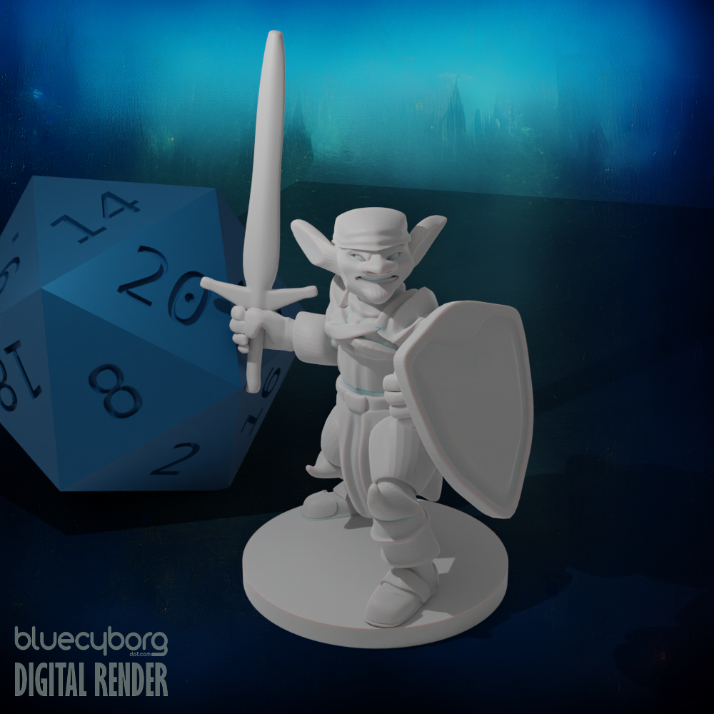 Goblin Cleric Paladin 28mm Scale Miniature