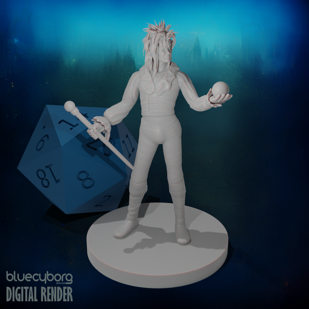 Goblin Monarch Bard Warlock 28mm Scale Miniature