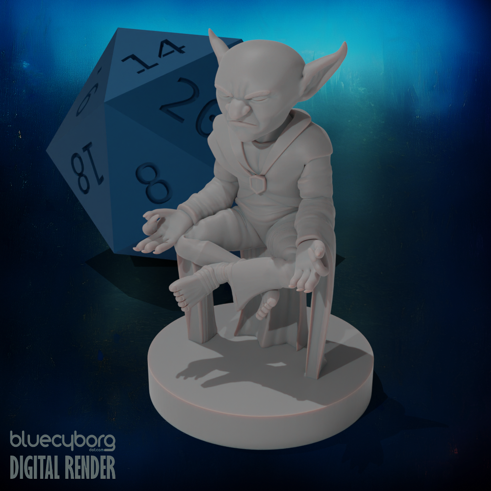 Goblin Monk Meditating 28mm Scale Miniature