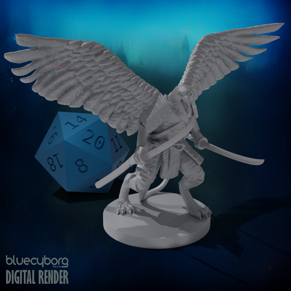 Griffon Folk Samurai 28mm Scale Miniature