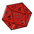 D20 You're Fkd Red Enamel Pin Badge