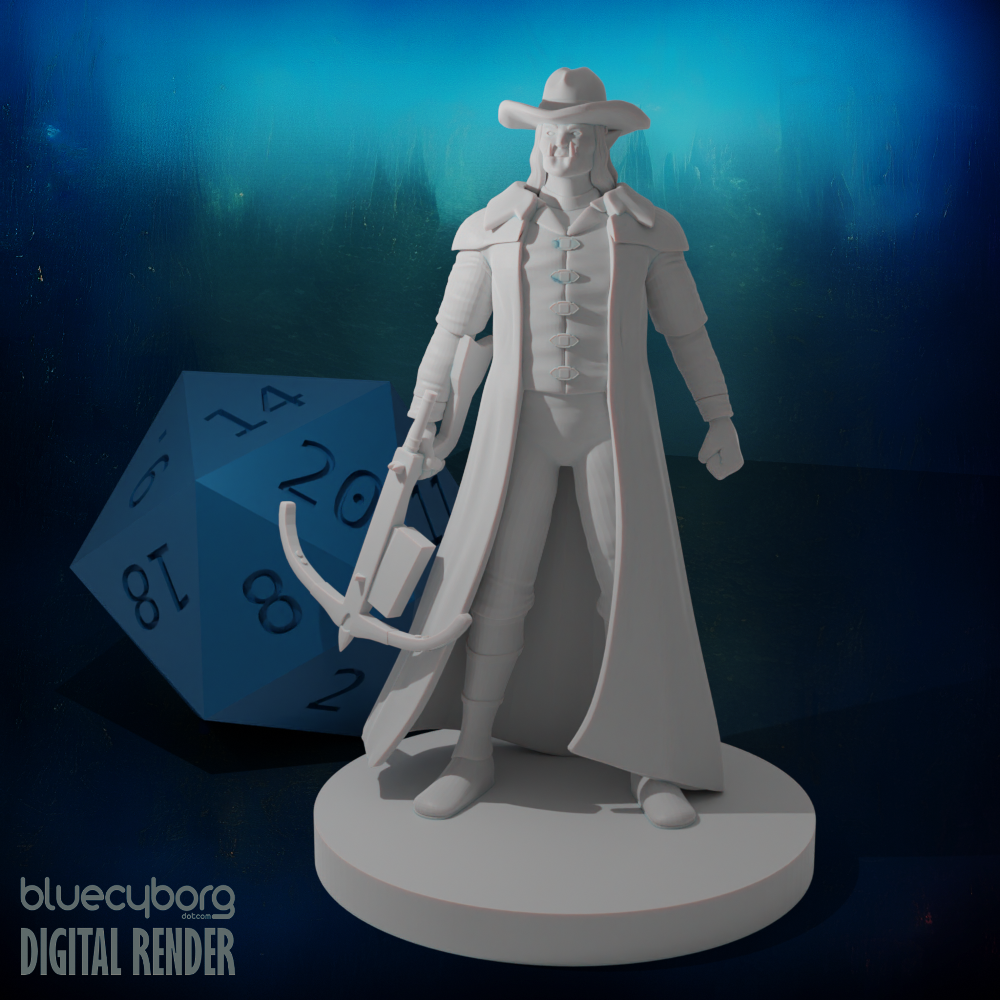 Half Orc Male Crossbow Ranger 28mm Scale Miniature