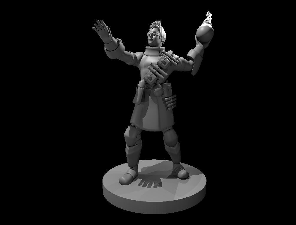 Half Elf Alchemist Bomber - 28mm Scale Miniature