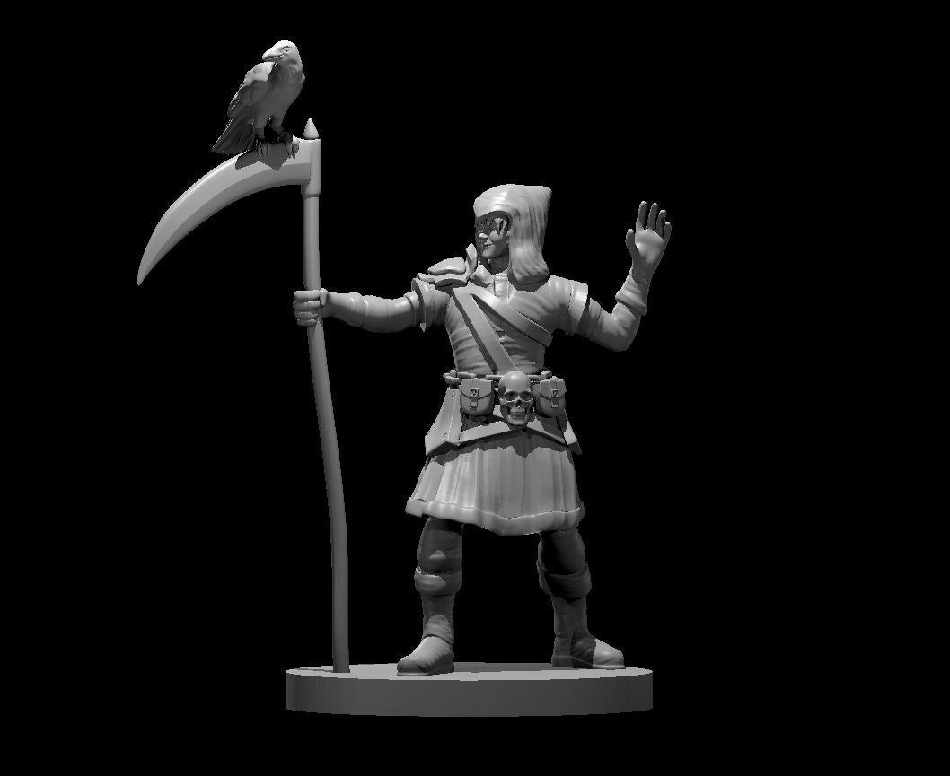 Half Elf Warlock 5 - 28mm Scale Miniature