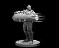 Half Orc Cannoneer Artificer - 28mm Scale Miniature