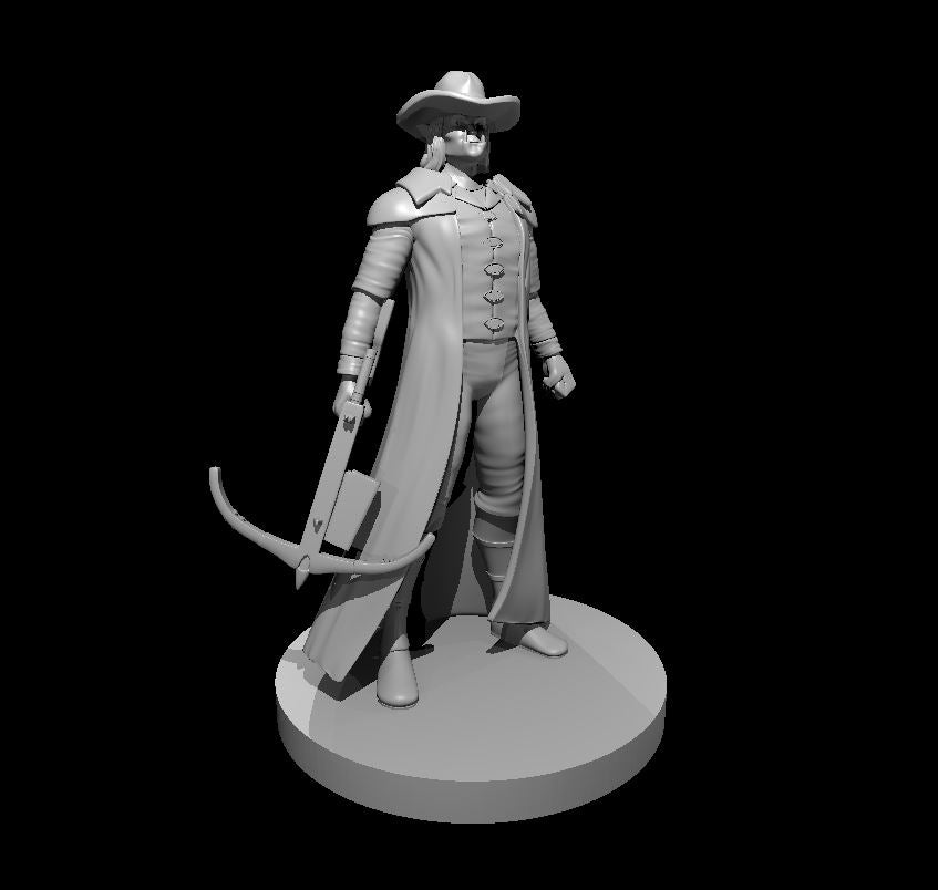 Half Orc Male Crossbow Ranger - 28mm Scale Miniature
