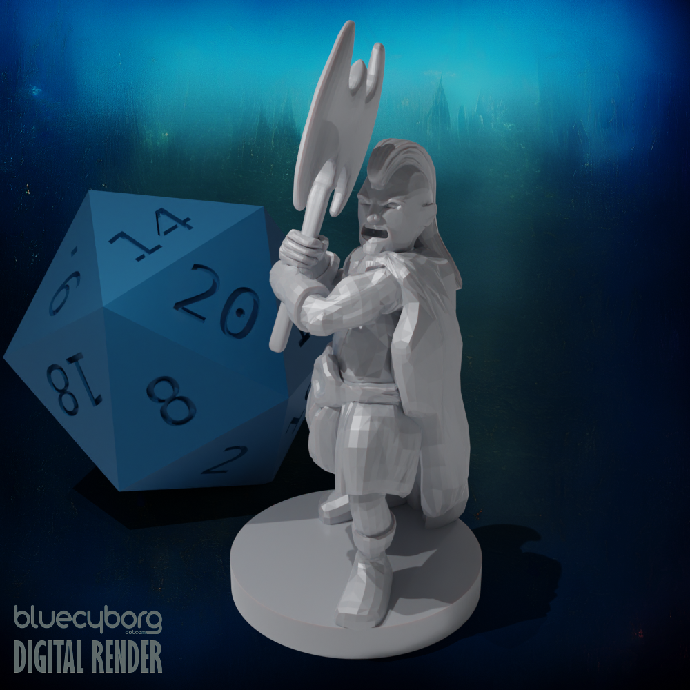 Halfling Barbarian 5 28mm Scale Miniature