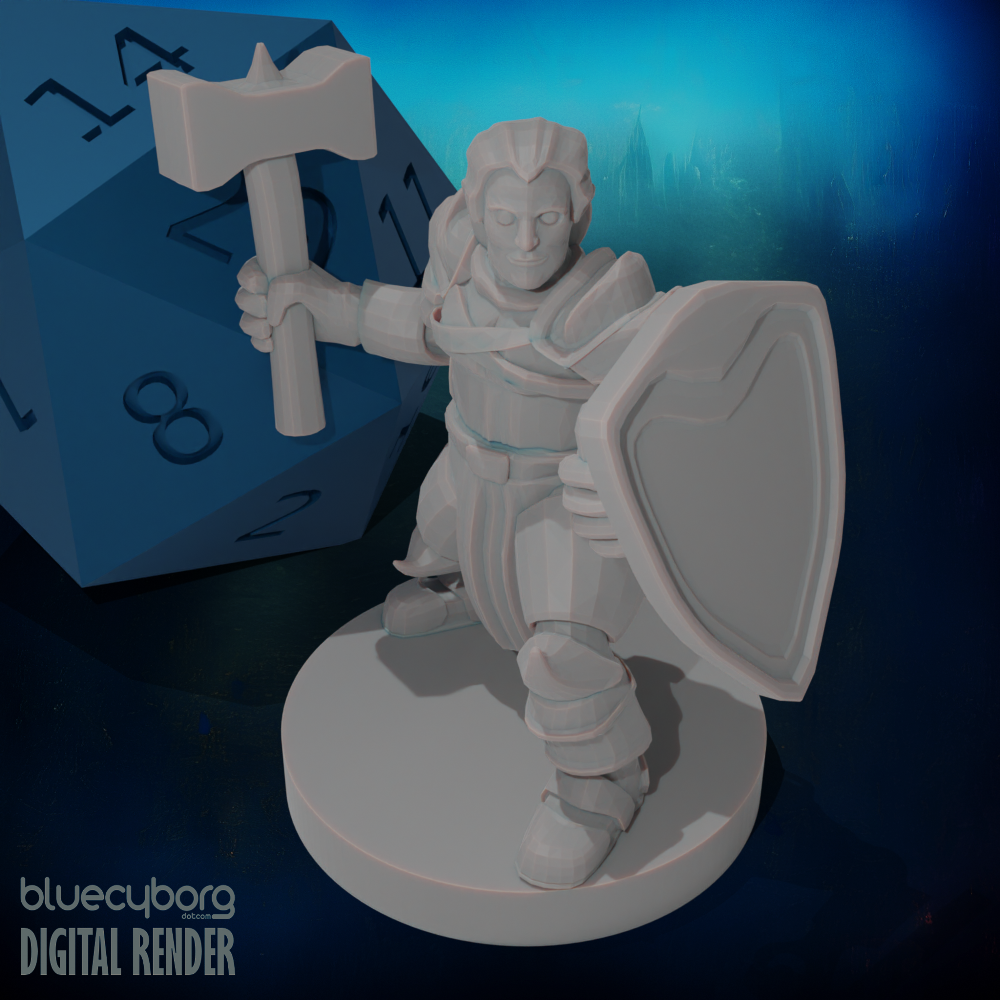 Halfling Cleric Paladin 28mm Scale Miniature