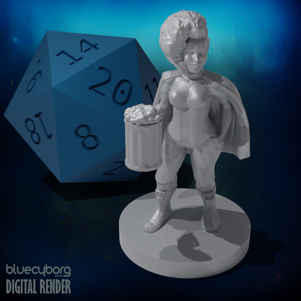 Halfling Female 2 Rogue 28mm Scale Miniature