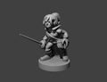 Halfling Female Swashbuckler Rogue - 28mm Scale Miniature